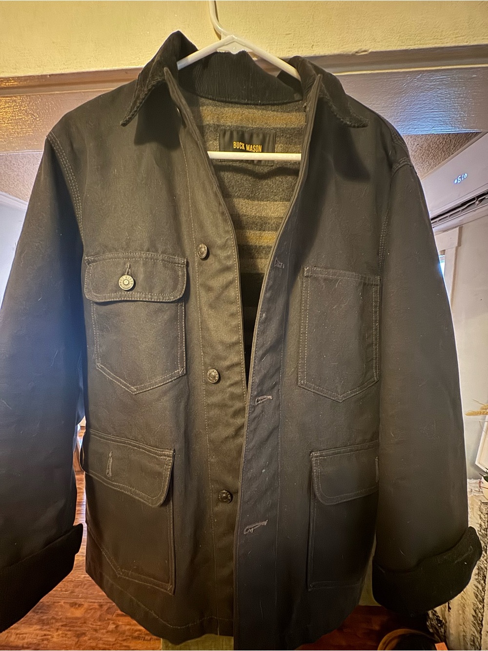 Buck Mason Dry Waxed Canvas Highland Jacket - S - Picture 3 of 9